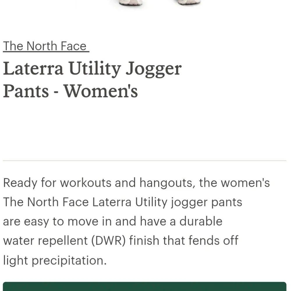 NORTH FACE Women's Laterra Utility Jogger XXL New With Tags - Picture 6 of 7